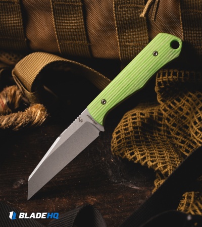 Jack Wolf Knives Collusion Fixed Blade Knife Key Lime Pie Micarta (3.1" SW)